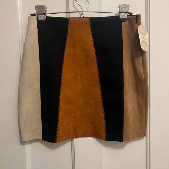 Altar'd State faux suede mini skirt size small - Picture 2 of 6